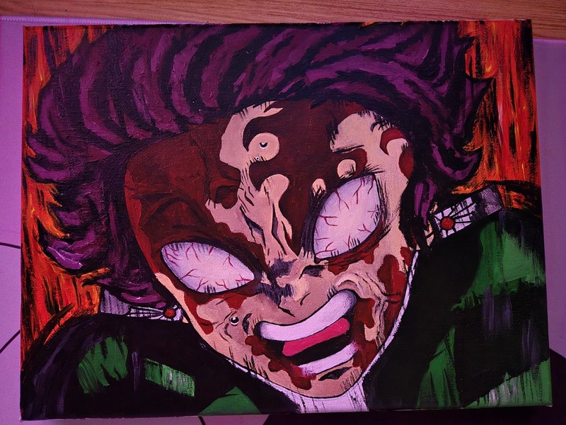 Tanjiro Kamado Demon Slayer, Original Painting, Art, Anime