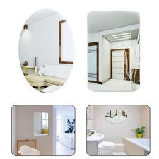 Waterproof Acrylic Mirror Wall Sticker for Bathroom Decoration Easy Application