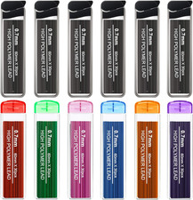 360 Pcs Color Lead Refills 0.7 Mm HB Black Mechanical Pencil Refills, 7 Assor...