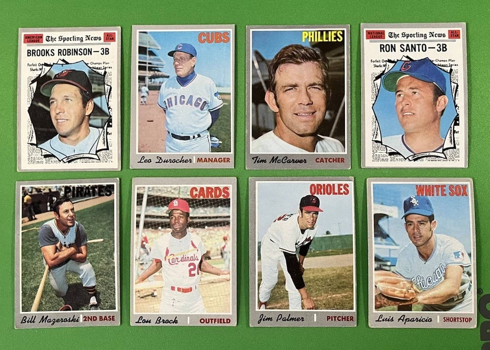 1970 Topps Baseball Partial Set/Lot (350/720) w/ HOF, All-Stars, Semi-Stars • VG - Image 3 of 4