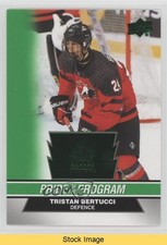 2023 Team Canada Juniors Pride of the Program Green Tristan Bertucci READ b3q