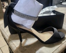 Nina Heels Vinnie LS Black Luster Satin