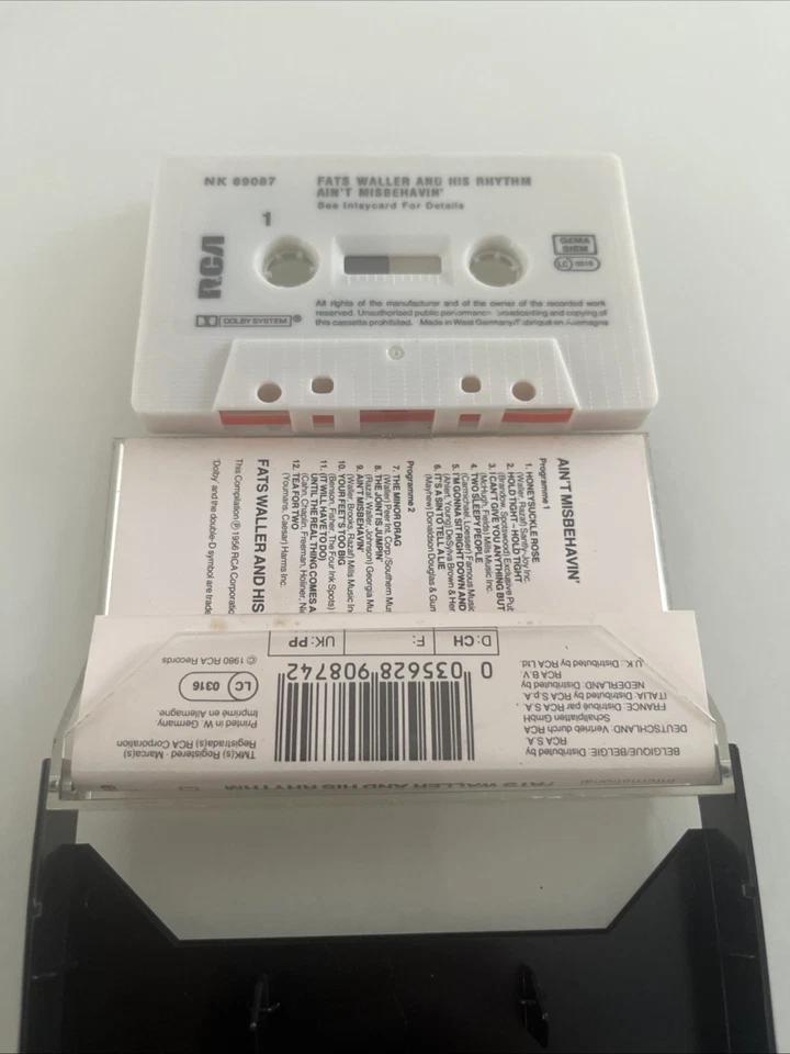 Fats Waller & His Rhythm - Ain't Misbehavin' - 1980 Cassette Tape Tested & VGC - Image 4 of 4