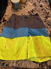 Gerry Youth Boy's Swim Short UPF 50 Swim Trunks - Size: 14-16