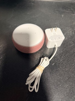 Amazon Echo Dot (3rd Generation) Smart Speaker W/ Ac Cord Red/Pink