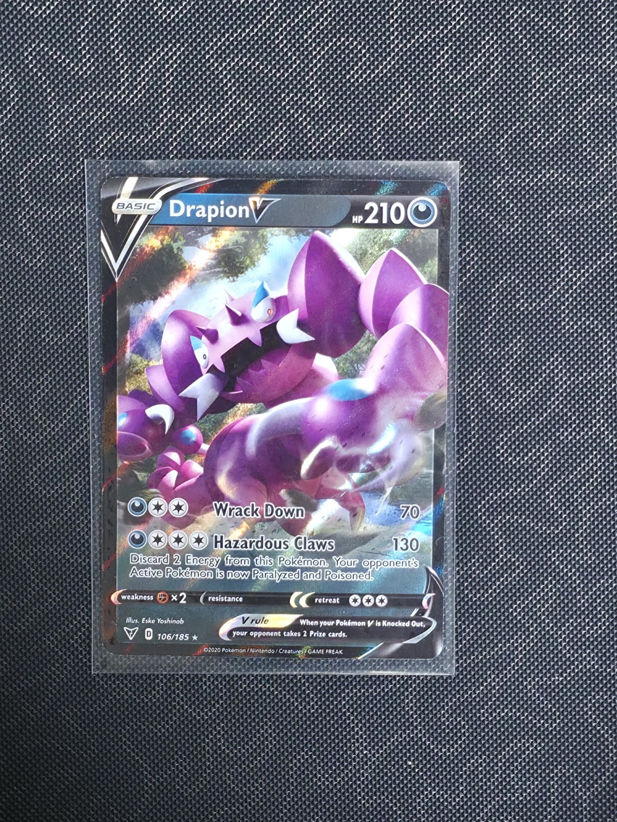 Pokemon Vivid Voltage Drapion V Ultra Rare Card 106/185 NM