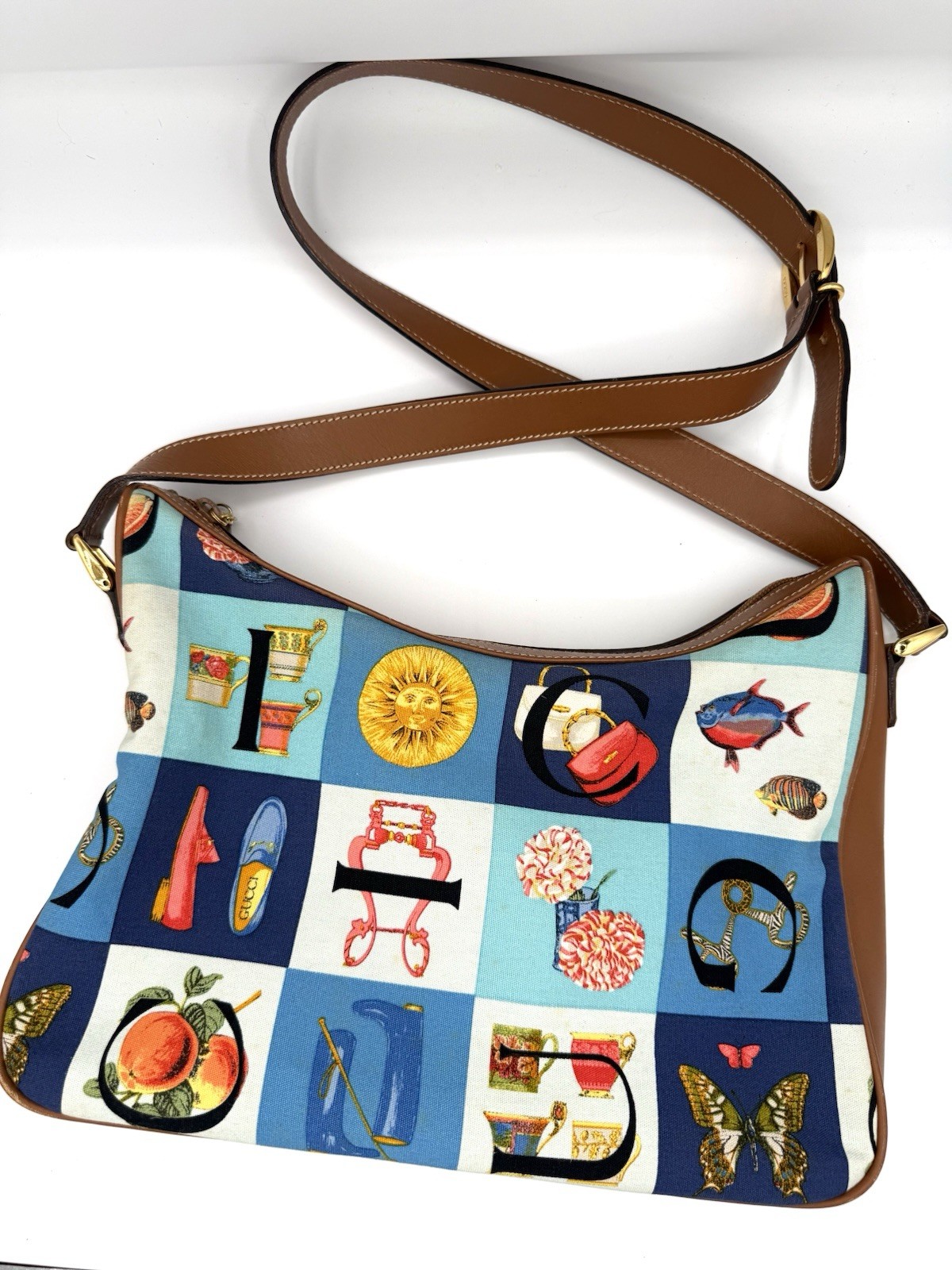 Gucci Alphabet Patchwork Crossbody Multicolored B… - image 2