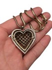As-Is ⚠️ TRIFARI Heart Throb Gold Tone Book Piece Necklace ⚠️No Rhinestones — photo 3