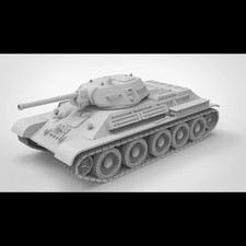 3D Printed 1/72/87/144 Soviet T-34/76 Tank 1941 Unpainted Model Kit