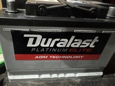 Duralast Platinum Battery. H6 760ccas 1125 Sticker
