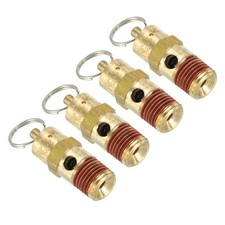 4Pack 1/4 Male NPT Safety Valve Pressure Valve 175 PSI Set Pressure