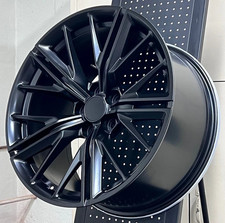 20 Satin Black Wheels 20x10 23 20x11 43 Fit Chevrolet Camaro Chevy Set 4