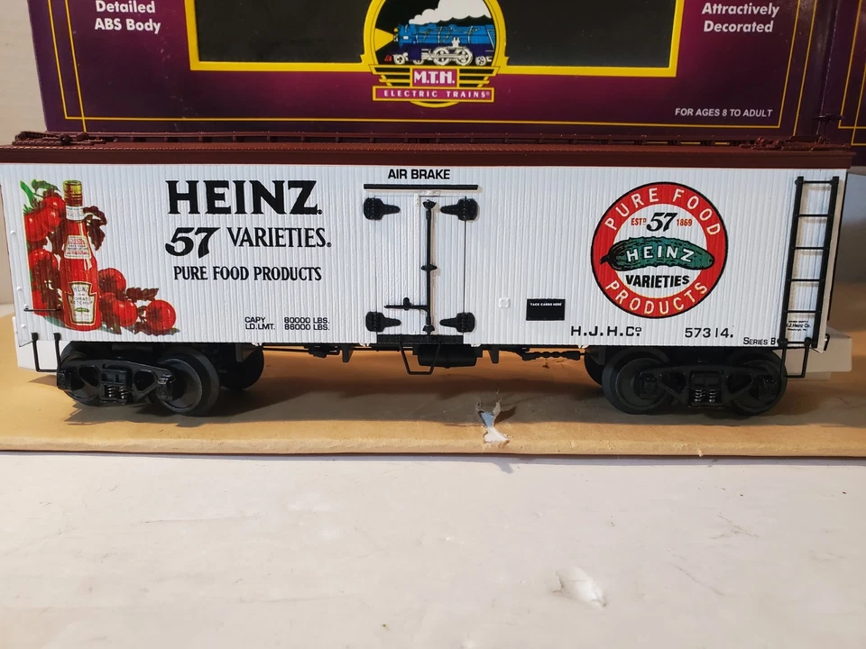 MTH Premier Heinz Pure Foods 1931 36' Woodsided Reefer Car (#57314) 20-94321 - Image 2 of 4