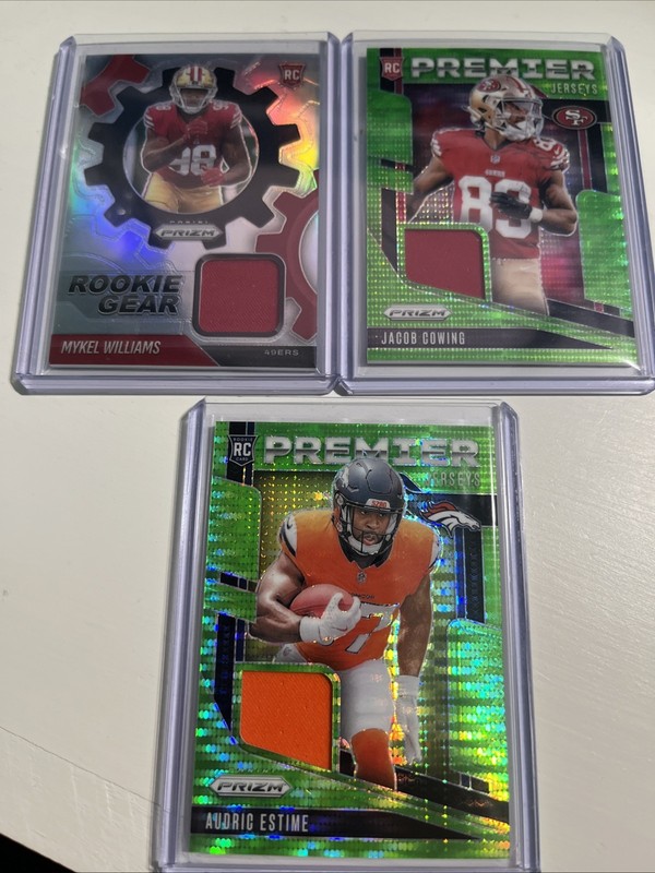 2024 & 2025 Panini Prizm Football (5) Card RC Patch Jersey Lot