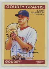 2009 Upper Deck Goudey Graphs Justin Masterson #GG-JU Auto e6p