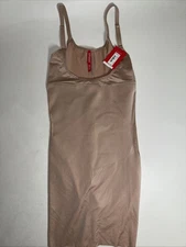 Spanx Open Bust Full Slip Beige Size XS NWT