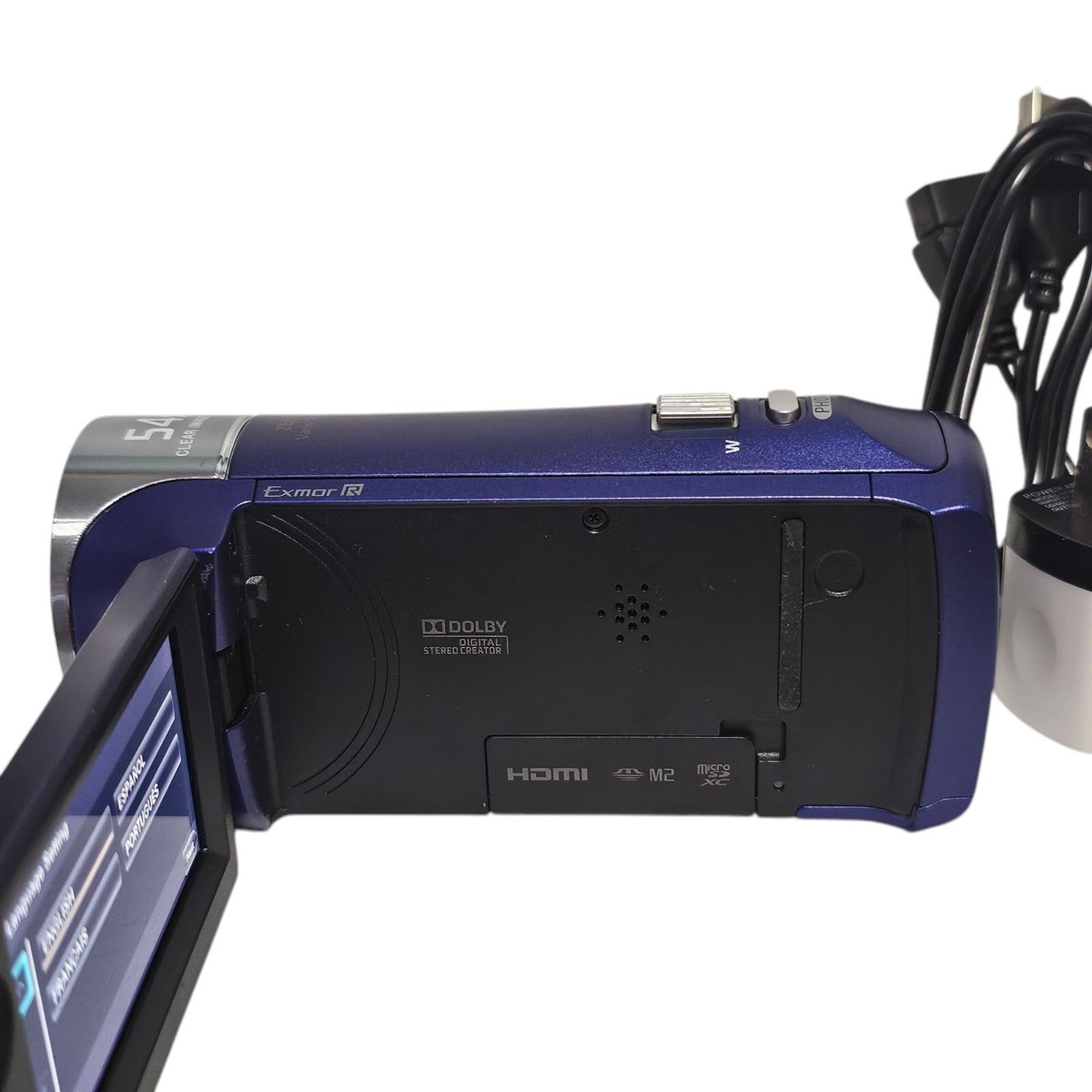Sony Handycam HDR-CX240 9.2MP 54x Zoom Blue Digital Sony Handycam HDR-CX240 9.2MP 54x Zoom Blue Digital