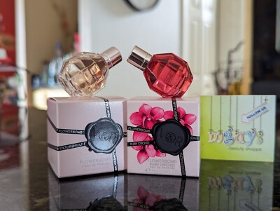 VIKTOR & ROLF V&R Flowerbomb & Ruby Orchid EDP 7 ml/.24 oz Mini Travel Duo BNIB