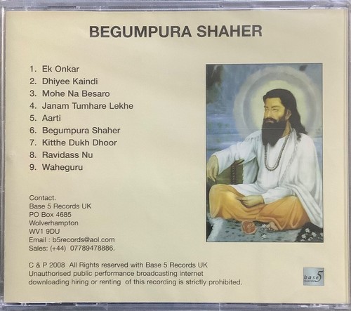 Begumpura Shaher By Rana Saroy - Devotional CD - Picture 2 of 2