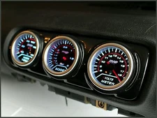 Audi A3 8L Seat Leon 1M Mk1 Centre Air Vent Pod Gauge Holder 3 Hole Gloss Black