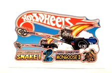 Hot Wheels MONGOOSE & Snake Front Engine "WILD WHEELIE" Dragsters Sticker
