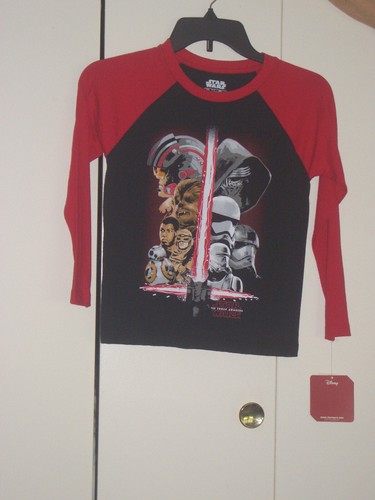 KIDS STAR WARS LONG SLEEVE SHIRT - THE FORCE AWAKENS - SIZE 4 SMALL - NEW W/TAG!
