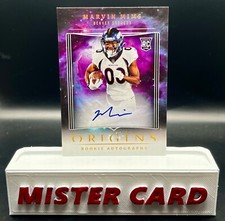 2023 Panini Origins Football MARVIN MIMS RC on card auto #RAMMI Cardinals