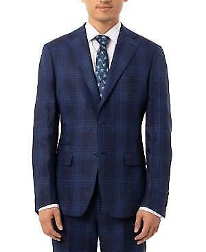 Giacca tuta uomo Tallia slim fit in lino a quadri - Foto 3 di 11