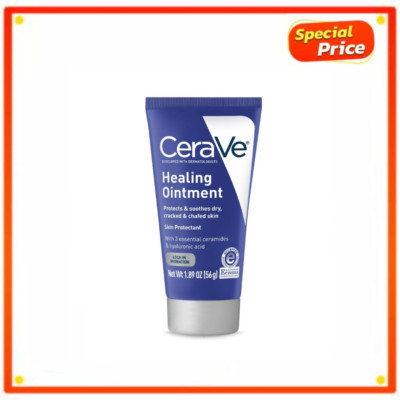 CeraVe Healing Ointment for Face & Body Protects and Soothes Dry Cracked 1.89 oz