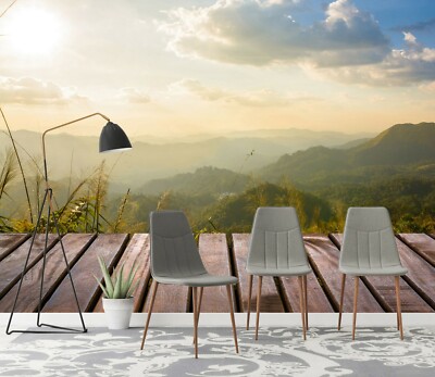 3D Misty Mountain ZHU7312 Wallpaper Wall Mural Removable Self-adhesive Zoe