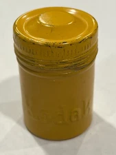 Vintage 1950's KODAK 35mm Yellow body and yellow lid Film Canister