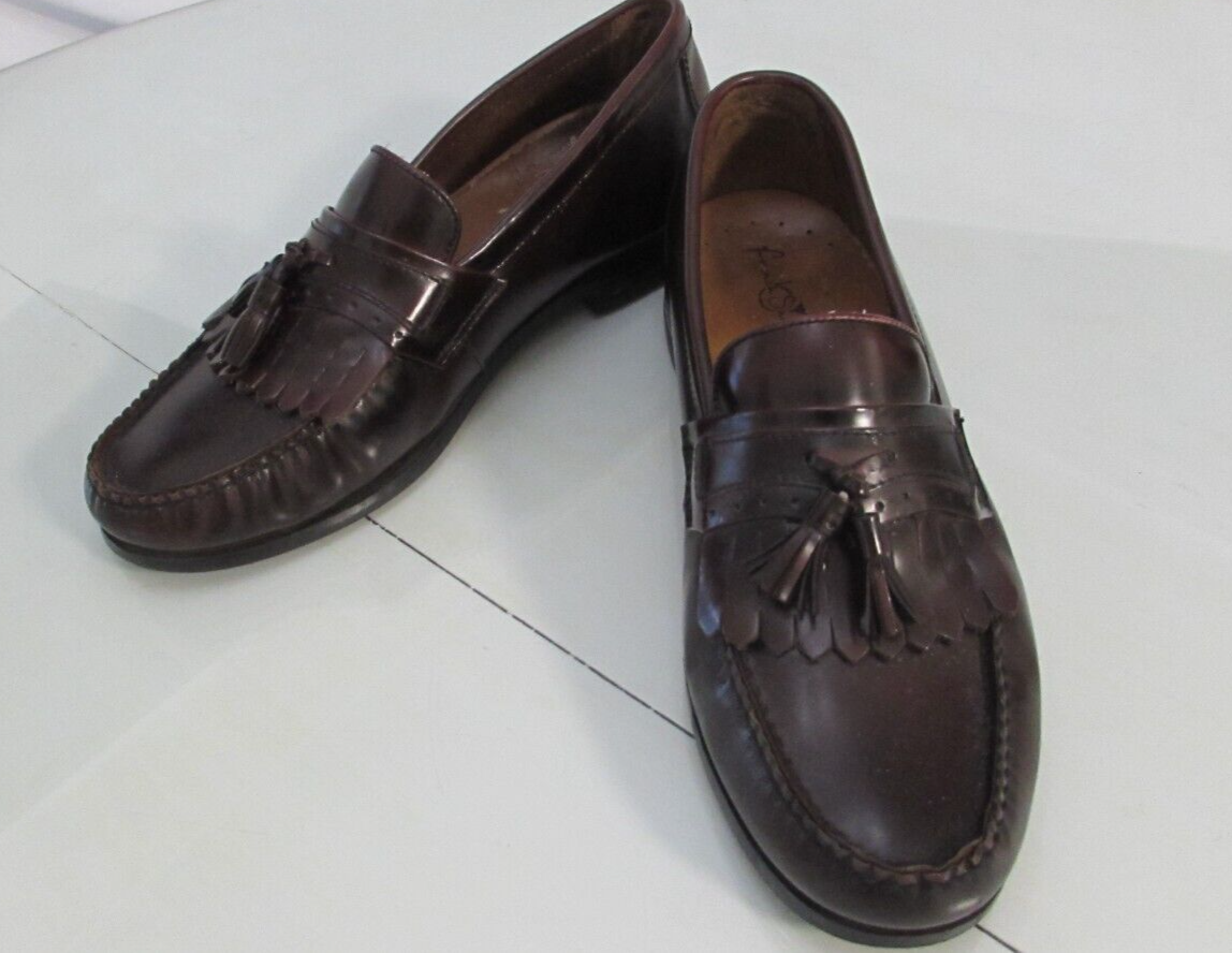 French Shriner Mens12 M Beltway / Leather Hands Crafted Dark Brown