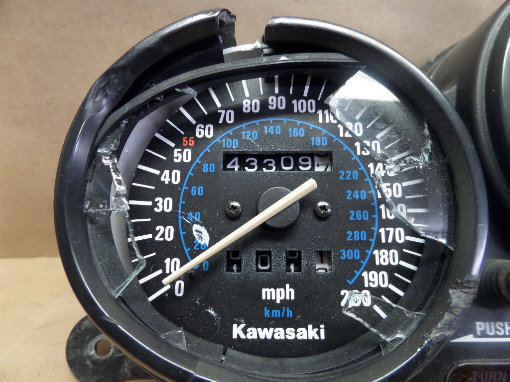 EARLY KAWASAKI ZX GAUGE INSTRUMENT CLUSTER FOR PARTS | eBay