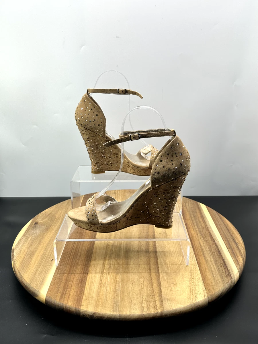 Beige suede shop sandals