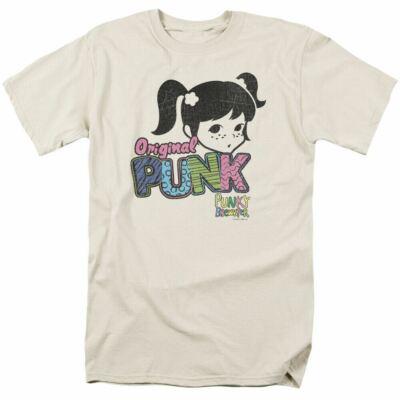Punky Brewster Punk Gear T Shirt Mens Licensed Classic TV Show Tee Cream
