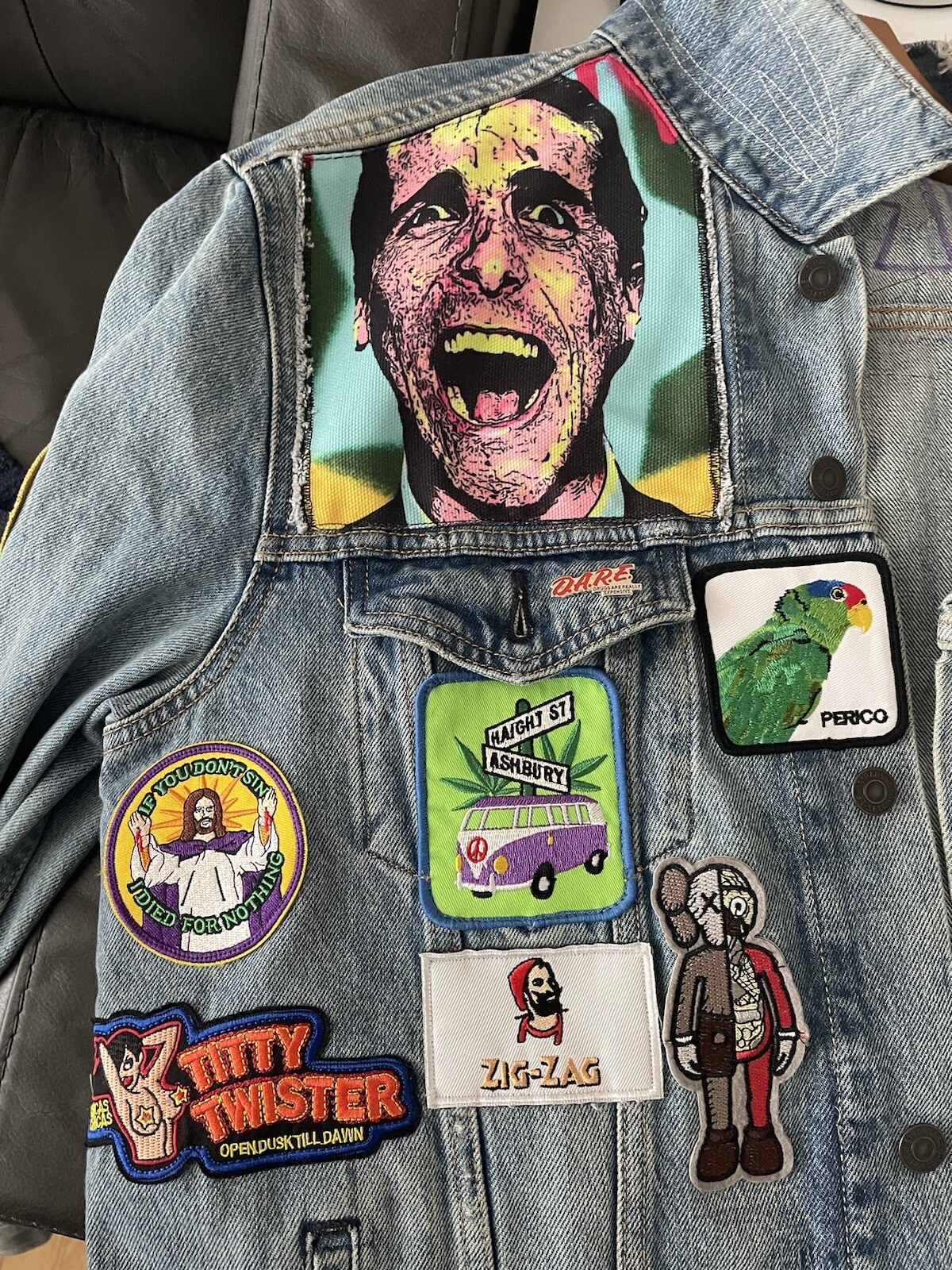 94Rx Patchwork Levi’s Trucker Jacket XL - image 5