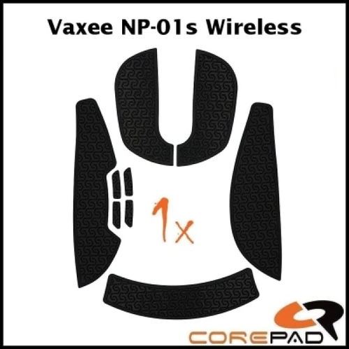 Corepad Soft Grips Noir Vaxee NP-01 & NP-01s Grip Tapes Stickers Pour Souris