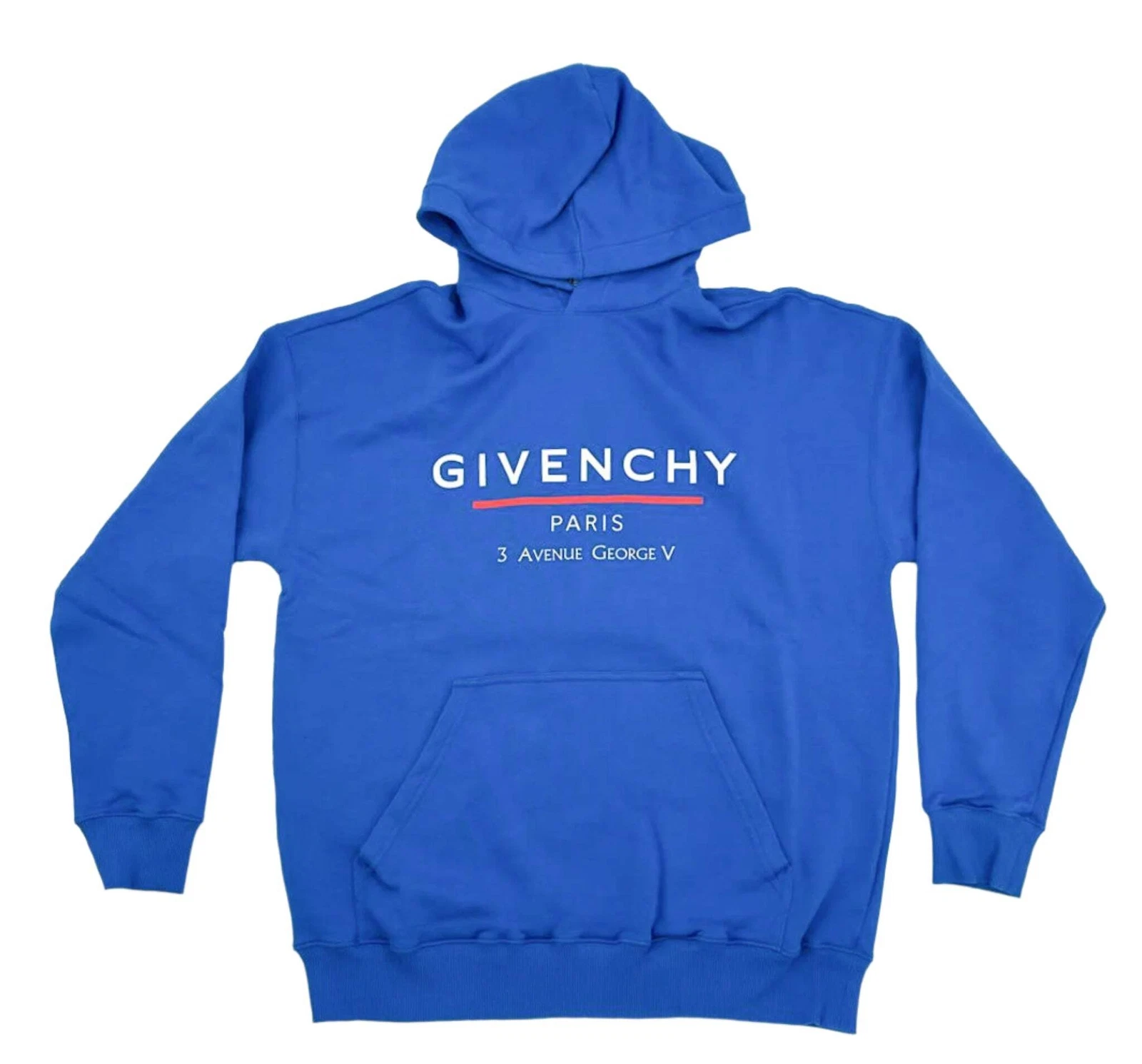 Felpa con cappuccio Givenchy Ocean Blue Address