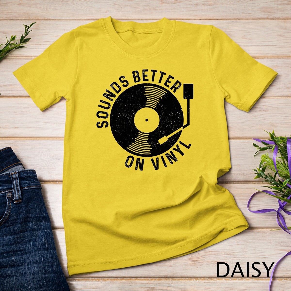 Vinyl Record Sounds Better On Vinyl Vintage Retro DJ Gift T-Shirt