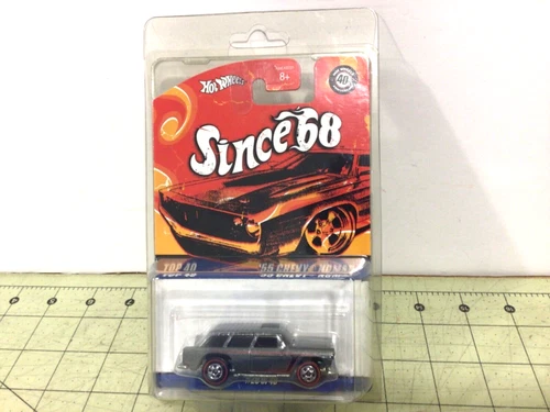 Hot Wheels Since 68 gray ‘55 Chevy Nomad Top 40 Redlines #20 Free Shipping