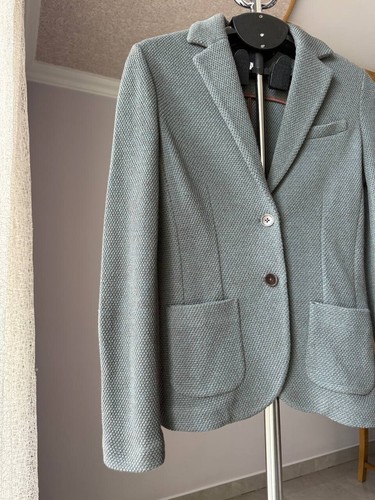 CIRCOLO 1901 WOOL POLYAMIDE BUTTON BLAZER JACKET WOMENS SIZE IT 44 UK 12 - Picture 5 of 15