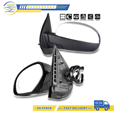 Power Fold Heated Mirror For 07-13 Chevy GMC Memory Puddle Arrow Signal Left