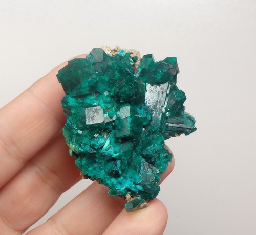 DIOPTASE --- BIG CRYSTALS !!! Republic CONGO - Pool Department - SANDA /pj889 - Picture 7 of 18