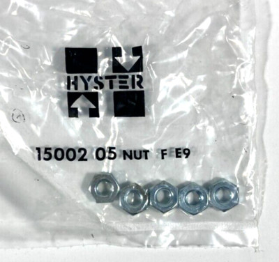 OEM Hyster 15002 Nut Lot Pack of 5 NOS Forklift Part 0015002 F E9