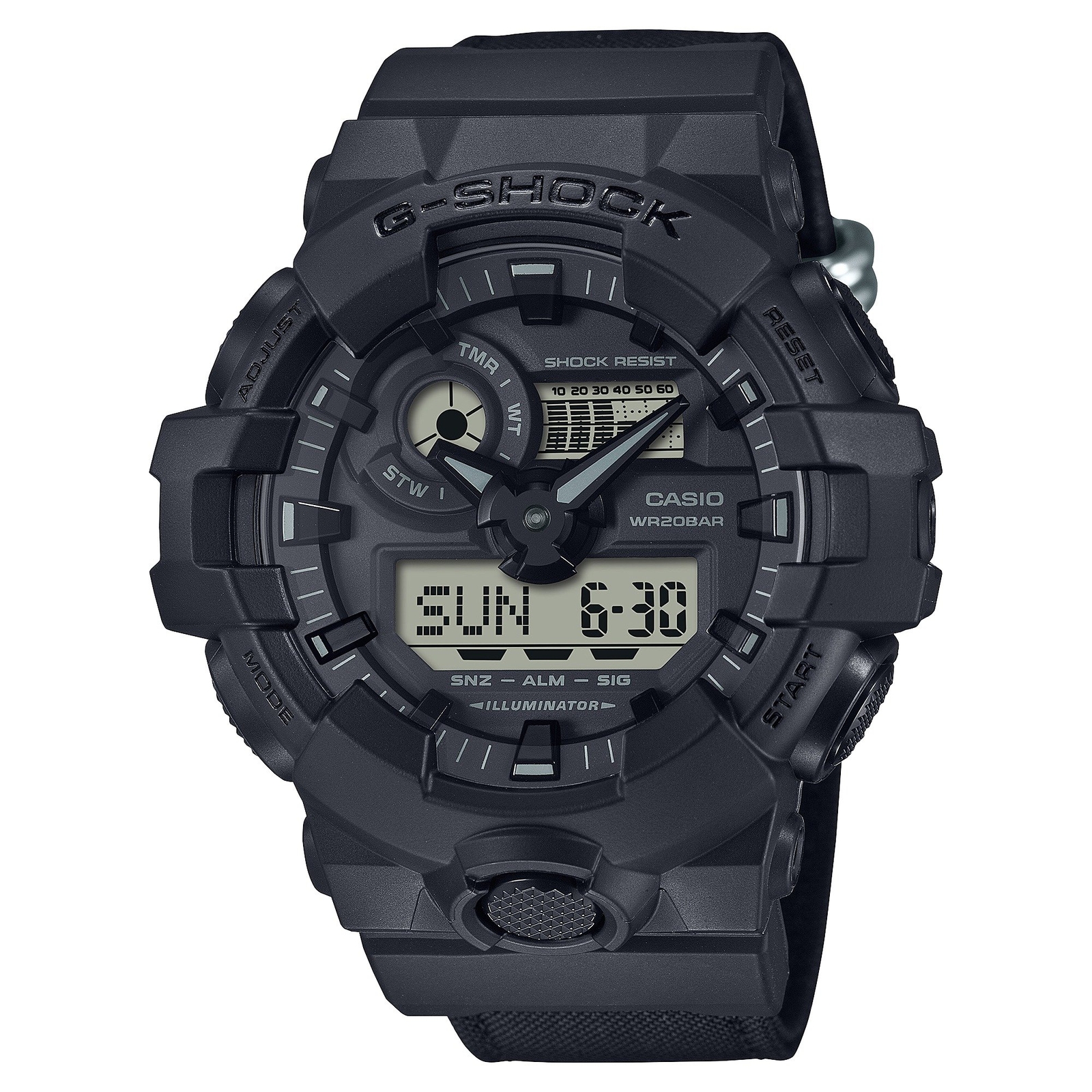 Orologio CASIO G-SHOCK GA-700BCE-1AER Cordura Nylon Nero Sub 200mt