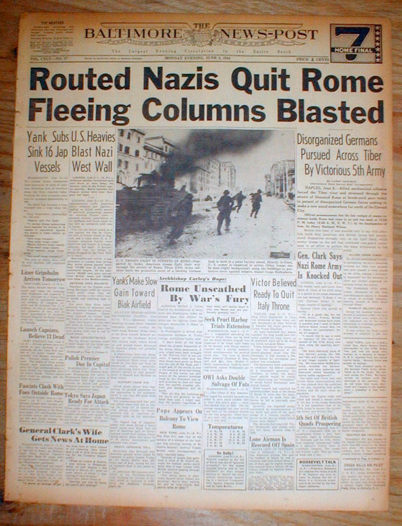 Newspaper In Rome Newspaper Rome Italy Italian Language And Visual Communication.