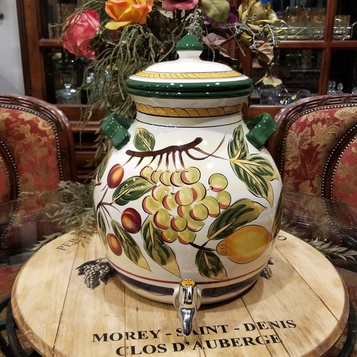 Tabletops Unlimited Italian Fruit Samovar Beverage Dispenser Barrel 3.8