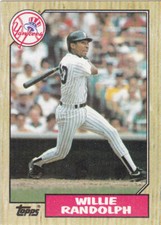 1987 TOPPS..WILLIE RANDOLF..NRMT..CARD # 701..YANKEES..FREE COMBINED SHIPPING