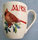 Set of 2, Lenox, Christmas Cardinals, Coffee Cups, Mr / Mrs.  — photo 4