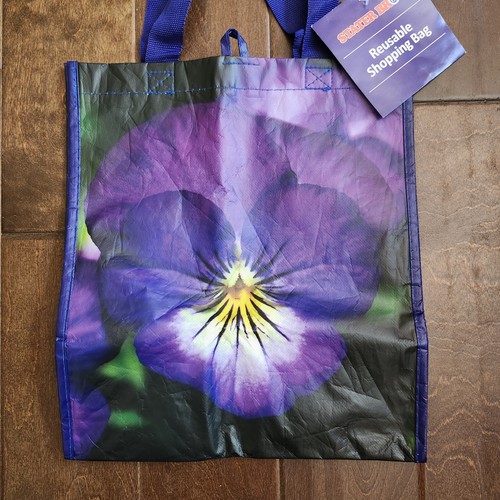 Stater Bros Purple Floral Reusable Shopping Bag - Afbeelding 2 van 9